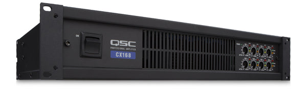 QSC CX168 8 channels, 90 watts/ch at 8Ω, 130 watts/ch at 4Ω
