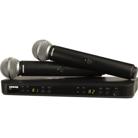 Shure BLX288/SM58 Wireless Dual Vocal System with two SM58 (H10 ,H11, H9, J11)