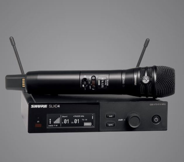 Digital　KSM8　Shure　with　HandheldTransmitter,　SLXD2/K8B,　Wireless　black