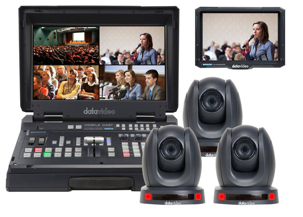 Datavideo HS-1600T-3C140TCM, HD/SD HDBaseT Portable Video Streaming St
