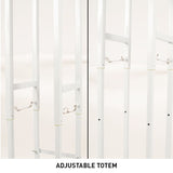 American DJ DÉCOR TOTEM ADJ PAK Portable Totem w/ adjustable height: 2 sets wht scrims and Carry Bag