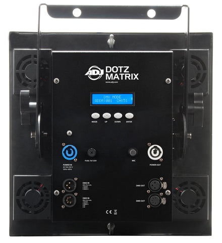 American DJ DOT294, Utilizing Chip On Board technology the Dotz Matrix light fixture creates smooth and rich RGB color mixing and can be used as a Wash/Bar or Pixel Mapped for stunning visual effects.