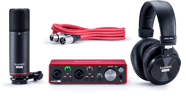 Focusrite Scarlett 2i2 Studio (3rd Gen), Studio Interface for Recordin