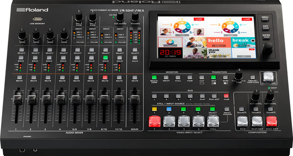 Roland VR-50HD マルチフォーマットAVミキサー Roland VR-50HD MK II, Multi-Format A/V Mixer - with USB Stream/Record