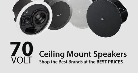 70 Volt Ceiling speakers
