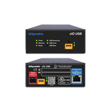 Symetrix xIO USB Dante I/O Endpoint, 2 USB C, 2x2 media / 1x1 speakerphone, 2x2 Dante, PoE / DC 24V, ¼ rack width, includes surface mount bracket