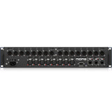 MIDAS DL154-UL 8 Input, 16 Output Stage Box with 8 Midas Microphone Preamplifiers Rear View