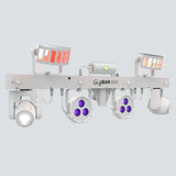 Chauvet GigBAR Move (White Housing) 5-in-1 Lighting System with Moving Heads, Pars, Derbys, Strobe, and Laser Effects