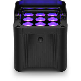 Chauvet Freedom Par H9 IP X4 Battery-Powered IP54 RGBAW+UV LED PAR Kit with Bag, Remote, and Multi-Charger (4-Pack)