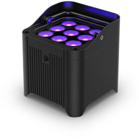 Chauvet Freedom Par H9 IP X4 Battery-Powered IP54 RGBAW+UV LED PAR Kit with Bag, Remote, and Multi-Charger (4-Pack)