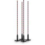 Chauvet Freedom Stick X4 Battery-Powered RGB LED Tube Kit with Stands & Case (4-Pack)