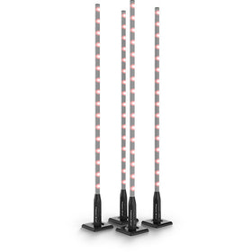 Chauvet Freedom Stick X4 Battery-Powered RGB LED Tube Kit with Stands & Case (4-Pack)