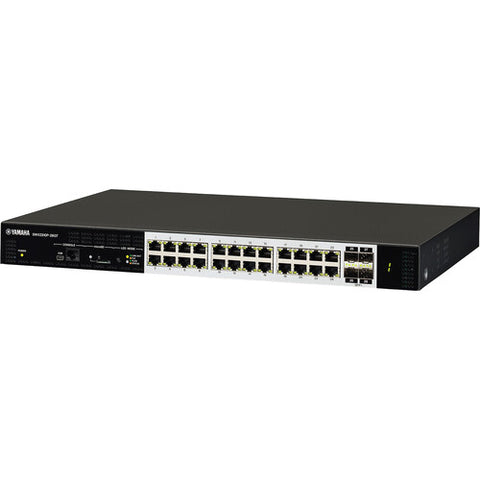 Yamaha SWX2310P-28GT, 24-Port L2 370w PoE Network Switch with 24 PoE ports 4 SFP+ with 10G uplink; 1RU
