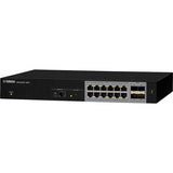 Yamaha SWX2322P-16MT, 16-Port L2 250w PoE++ Multigigabit Network Switch with 4 SFP+ ports; 1RU