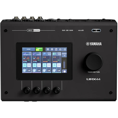 Yamaha URX44 Black & White 6x4 USB-C Audio Interface