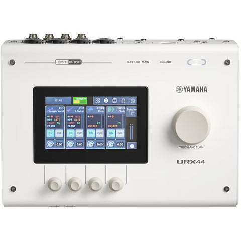 Yamaha URX44 Black & White 6x4 USB-C Audio Interface