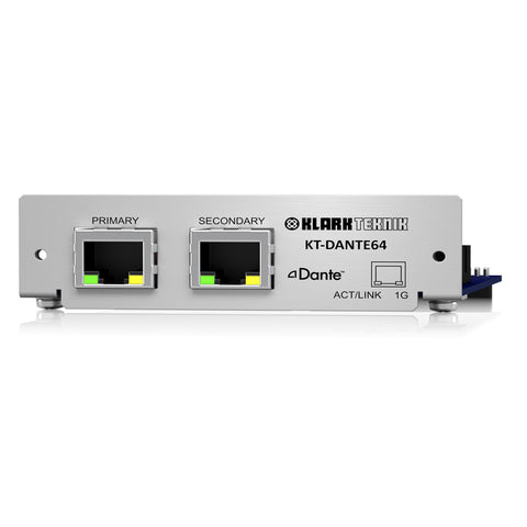 KLARKTEKNIK KT-DANTE64 Audinate Dante Network Module with up to 64 Bid