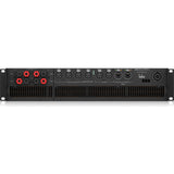LAB GRUPPEN PLM 8K44 BP 8,000-Watt Amplifier with 4 Flexible Output Channels on Binding Post Connectors and Lake Digital Signal Processing and Digital Audio Networking for Touring Applications REAR VIEW