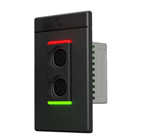 Symetrix xIn XLR 2, Black, US Dante I/O endpoint, 2 mic/line in, 0x2 Dante, PoE, Decora single-gang US version, black