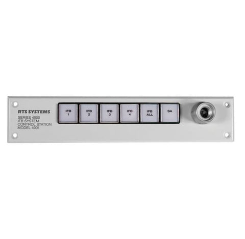Telex RTS 4001 4-Position Control Station For 4 IFB, 1 SA