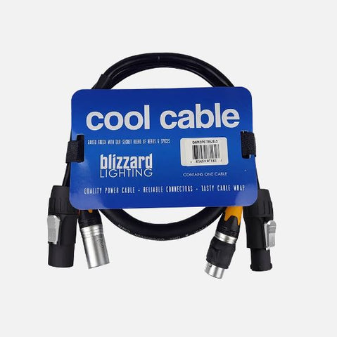 Blizzard Lighting DMX5PCT-3 IP Rated 5-Pin DMX + TRUE1® Compatible Combo Cable