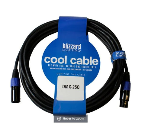 Blizzard Lighting DMX-25Q 3-Pin XLR DMX Cable (25')