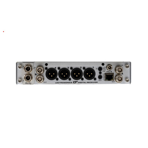 Lectrosonics DSQD/AES3, DIGITAL 4 CH RECEIVER W/AES DIGITAL OUTPUTS, 1/2 RACK
