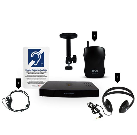 Williams Sound IR SYS32-00 SoundPlus T3® Infrared System with Headphones