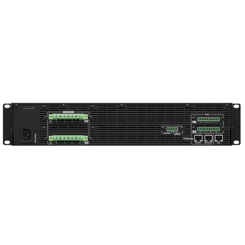 Yamaha XMS12S8-D, 8-Channel Power Amplifier with DSP and Power Sharing, Dante-Enabled, 1200W Total, Lo-Z/Hi-Z, 2U