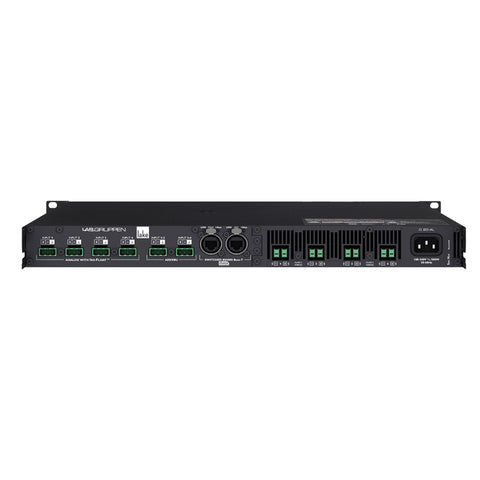 LAB GRUPPEN D 20:4L_US1 2000W Amplifier with 4 Flexible Output-Channels, Lake Digital Signal Processing and Digital Audio Networking for Installation Applications