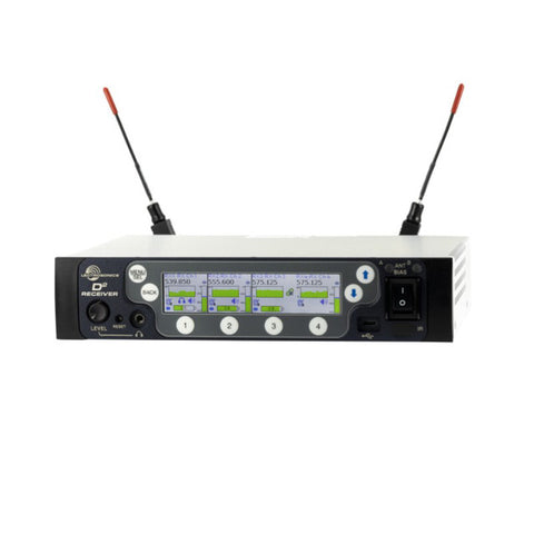 Lectrosonics DSQD/AES3, DIGITAL 4 CH RECEIVER W/AES DIGITAL OUTPUTS, 1/2 RACK