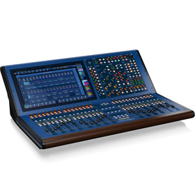 MIDAS HD96-24-CC-TP-UL Live Digital Console Control Centre with 144 Input Channels, 120 Flexible Mix Buses, 96 kHz Sample Rate, 21" Touch Screen and Touring Grade Road Case  Left View