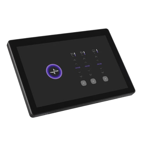 Yamaha TCD10, 10-inch PoE-powered touchscreen controller for Yamaha DME5 and DME3 processors.