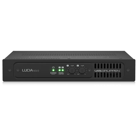 LAB GRUPPEN LUCIA 60/2_US1 Compact 2 x 30W Amplifier for Installation Applications Front Top View