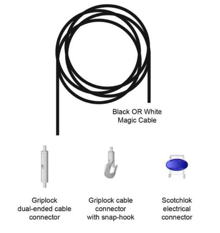 Biamp Systems MC-PHK16-12PK Pendant Hang Kit, 16 Feet, 12 Pack