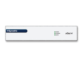 Symetrix xOut 4 Dante I/O endpoint, 4 line out, 4x0 Dante, PoE, 1/2 rack width