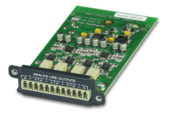 Symetrix 4 Channel Analog Out Card I/O card for Edge/Radius NX, 4 line