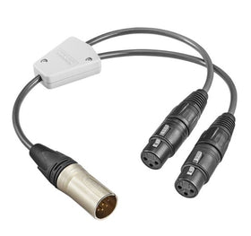 Telex RTX Cable Adaptor: 6-Pin/M SWC to Two 3-Pin/F