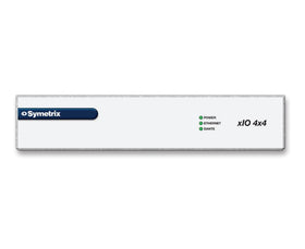 Symetrix xIO 4x4 Dante I/O endpoint, 4 mic/line in, 4 line out, 4x4 Dante, PoE, 1/2 rack width