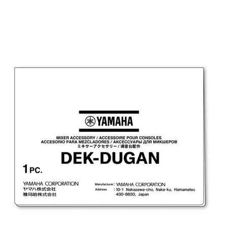 Yamaha DEK-DUGAN, DM5 Series Dugan Automix Software Package