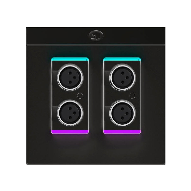 Symetrix xIn XLR 4, Black, US Dante I/O endpoint, 4 mic/line in, 0x4 D