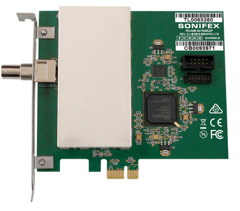 Sonifex PC-AM6 AM PCIe Radio Capture Card - 6-32 Channel