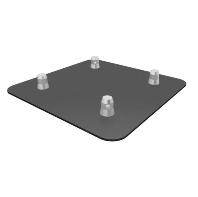 GLOBAL TRUSS F340625 SQ-4137H BLK/MTE BLACK 16 INCH BASE PLATE BLACK M