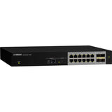 Yamaha SWX2322P-16MT, 16-Port L2 250w PoE++ Multigigabit Network Switch with 4 SFP+ ports; 1RU
