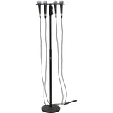 GATOR GFW-MIC-4TRAY Microphone Stands Multi Mic Holder – Four (4) Mics