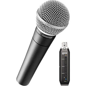 Shure SM58-X2U Cardioid Dynamic Microphone with X2U XLR-to-USB Signal Adapter