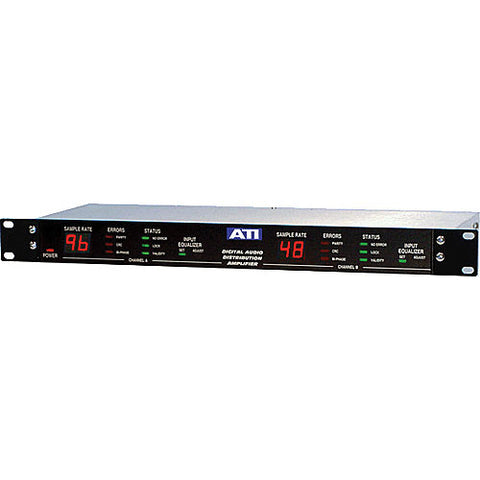 ATI Audio DDA212-XLR Series 2 Two-Input 1X12 or Dual 1X6 Digital Audio DA, up to 192kHz SR, Switchable Re-clocking, XLR I/O