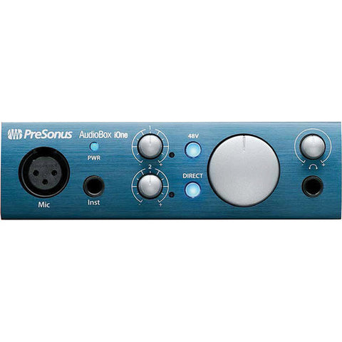 Presonus AudioBox iOne 2x2 USB 2.0 / iOS interface w/1 Mic input, Studio One Artist