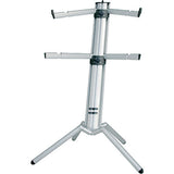 K&M 18860 Keyboard Stand silver front view