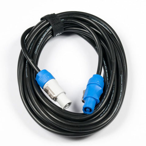 American DJ PLC25 25' power link cable. Blue to wh pwrcon !! PLC25